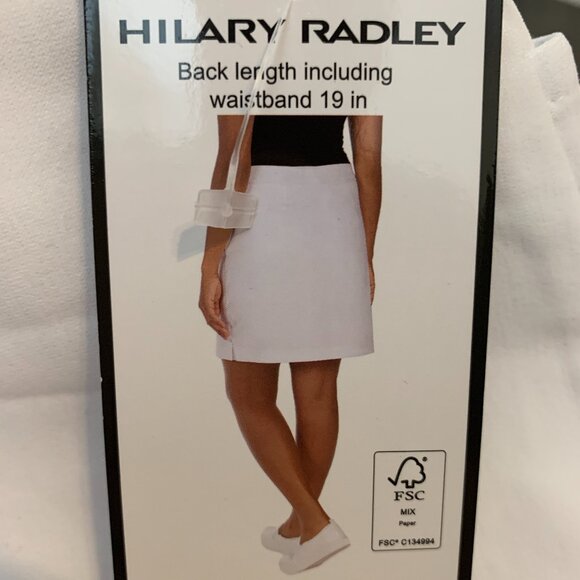 Floor Dropped Hilary Radley Womens Super Stretch Skort Skirt Tan White XXL - Picture 2 of 5